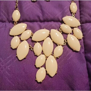 Glass Beaded necklace with earrings. Never worn.